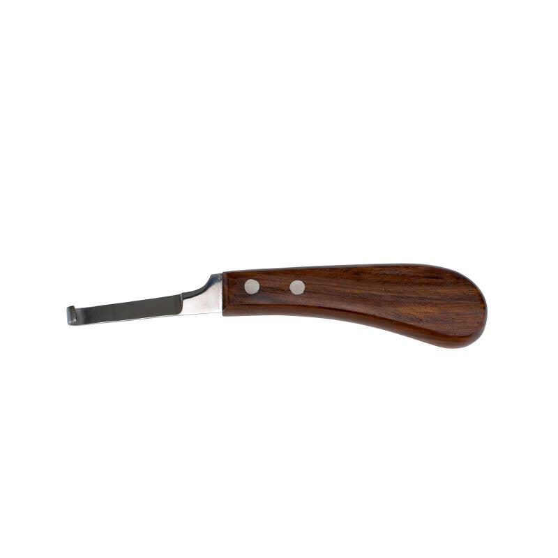 hoof knife, narrow bladed, left