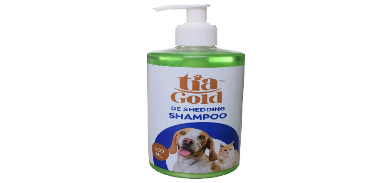 Tia Gold De-Shedding Shampoo For Cats And Dogs