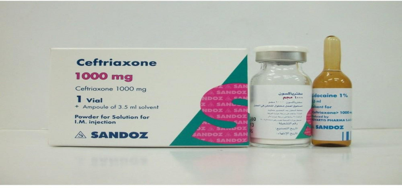 CEFTRIAXONE 1000MG I.V.VIAL