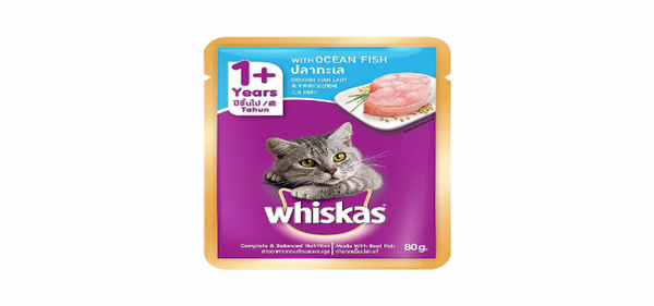 WHISKAS | 1+ Years Adult Wet Cat Food 80 gm product image