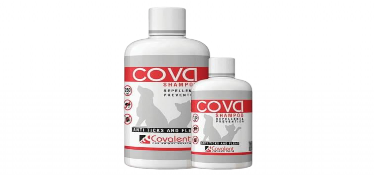 COVA SHAMPOO (RED) - Anti Ticks & Fleas