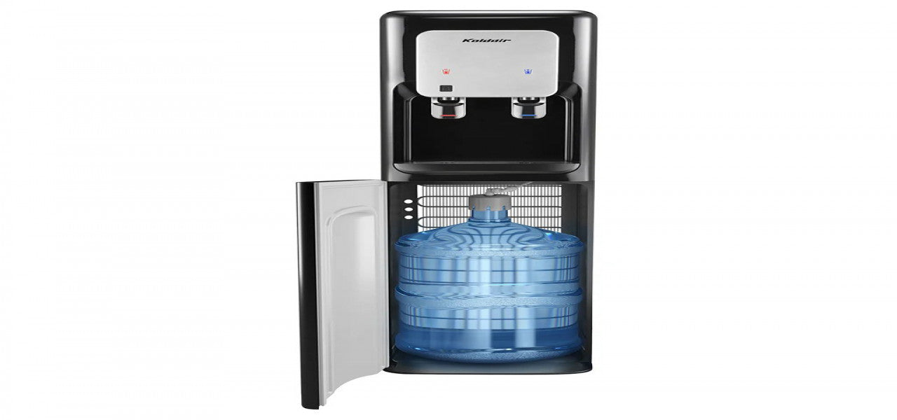 Koldair | Water Dispenser | Hot & Cold 2 Tab | Bottom loading | Black | KWD BBL 3.1