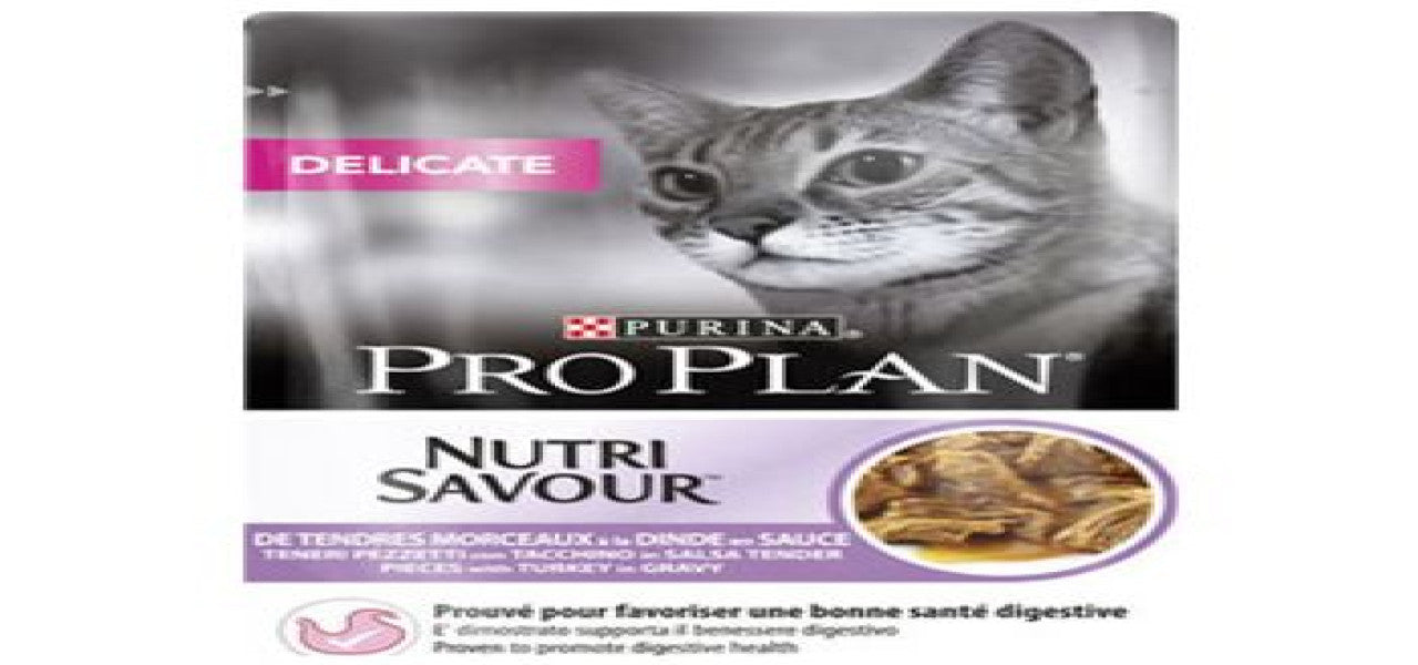Pro Plan Cat Wet Food Nutrisavour Delicate Turkey In Gravy