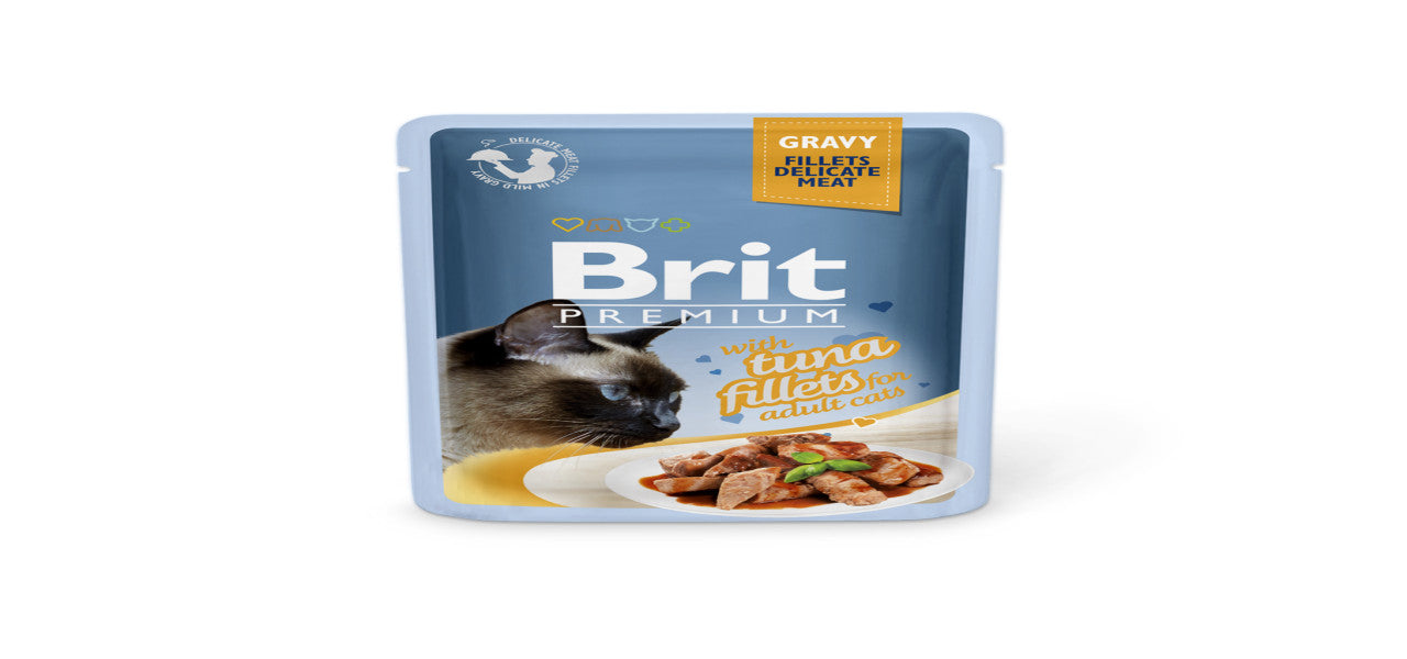 Brit | Premium Cat Pouch Fillets in Gravy for Adult Cats 85g