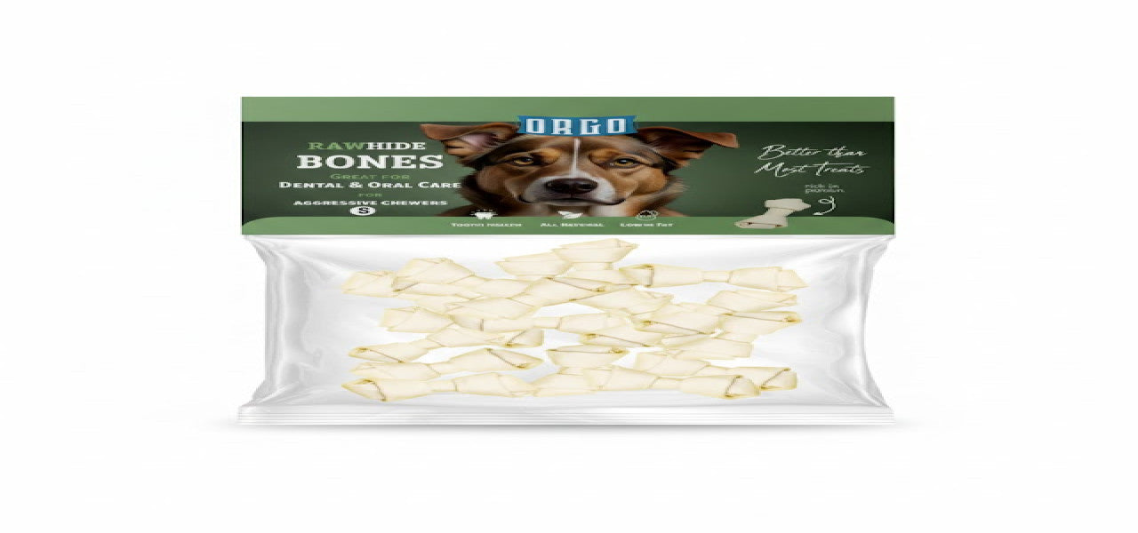 ORGO Rawhide Bones Tied Knots