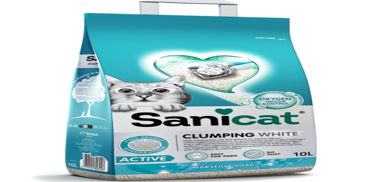 SANICAT | Clumping White Active Marseille Soap Cat Litter