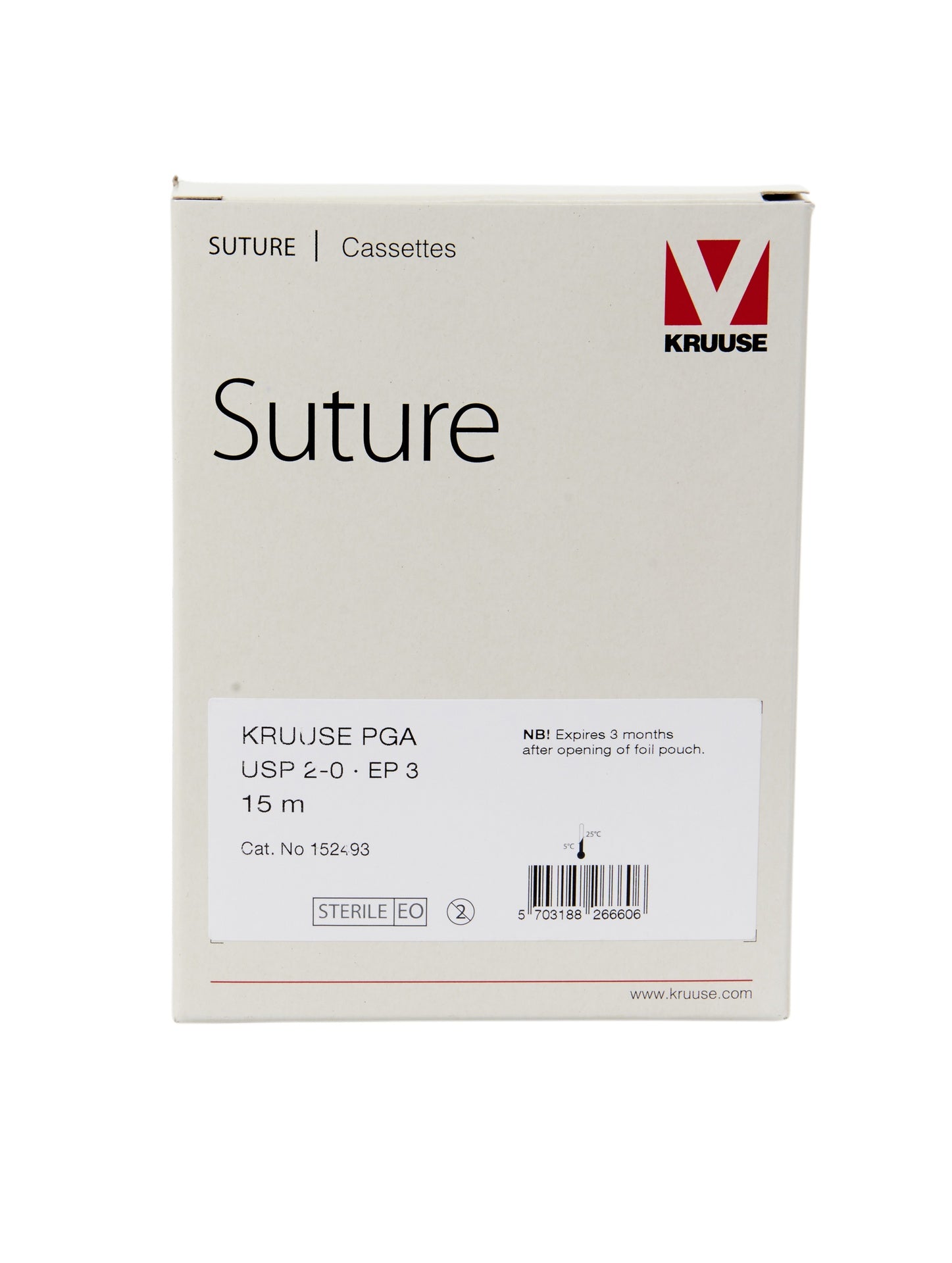 KRUUSE PGA suture, USP 2-0