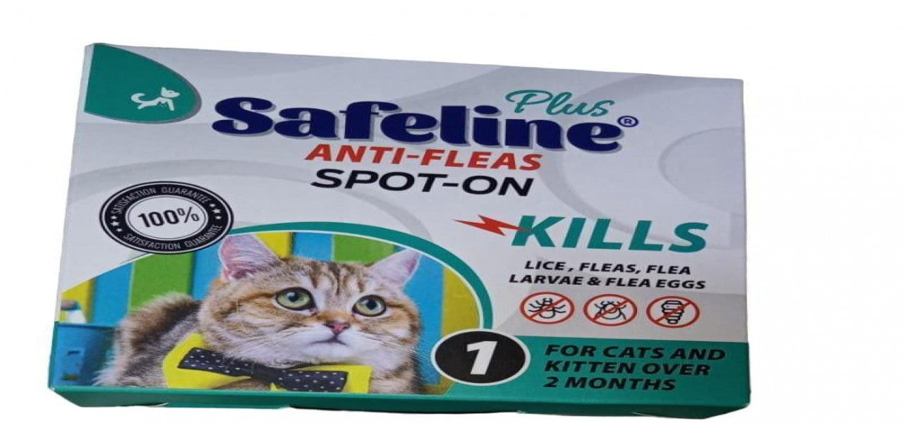 SAFELINE ANTI-FLEAS & TICKS SPOT-ON | 4 Ampoules
