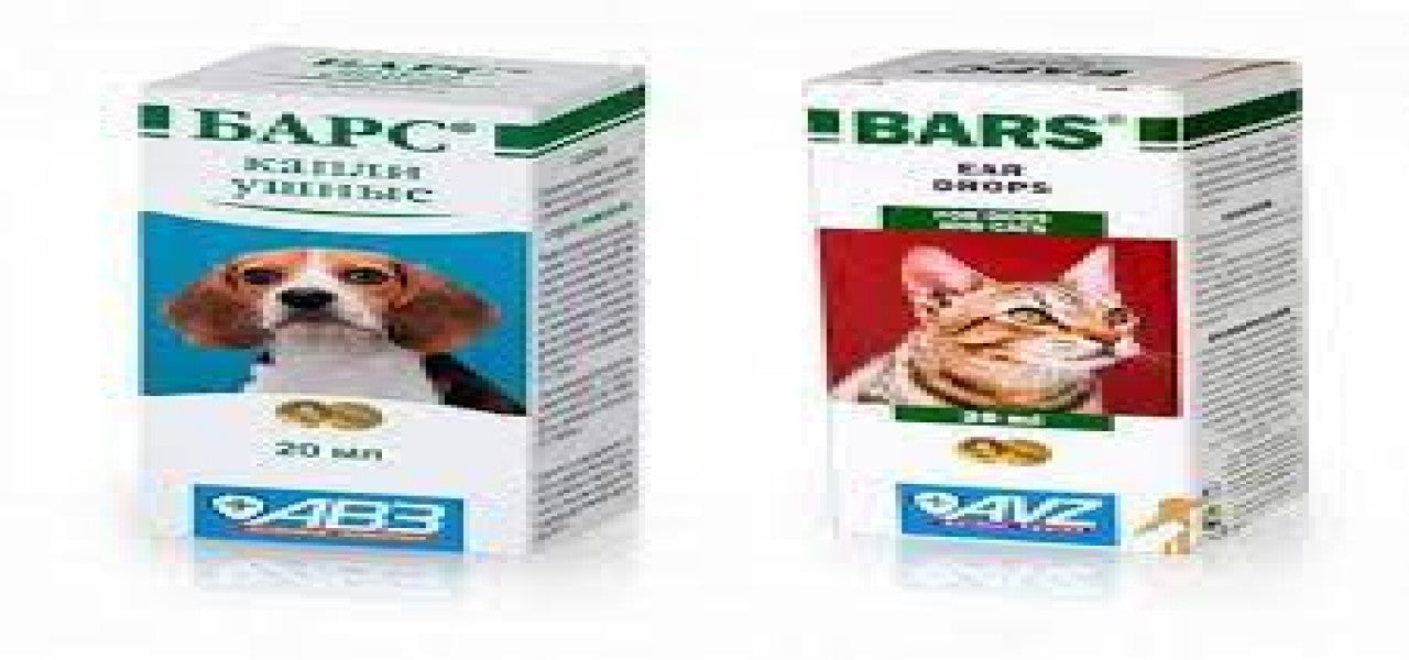 BARS anti fleas ear drops for cats & dogs