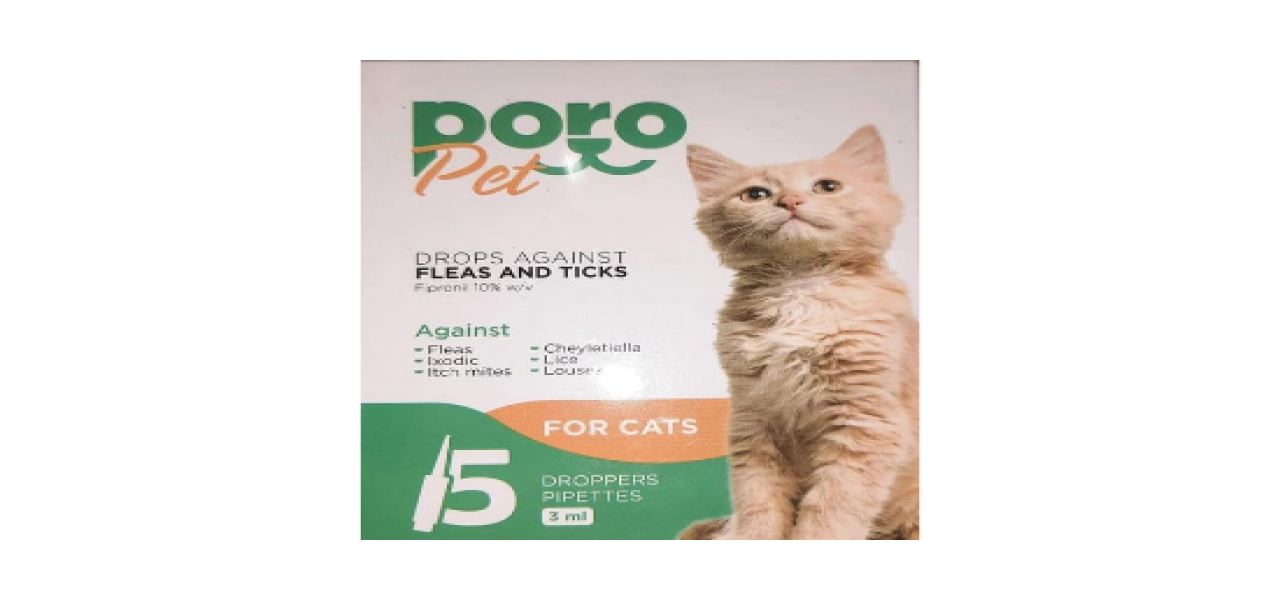 PORO PET FLEAS & TICKS DROPS | 5 pipettes