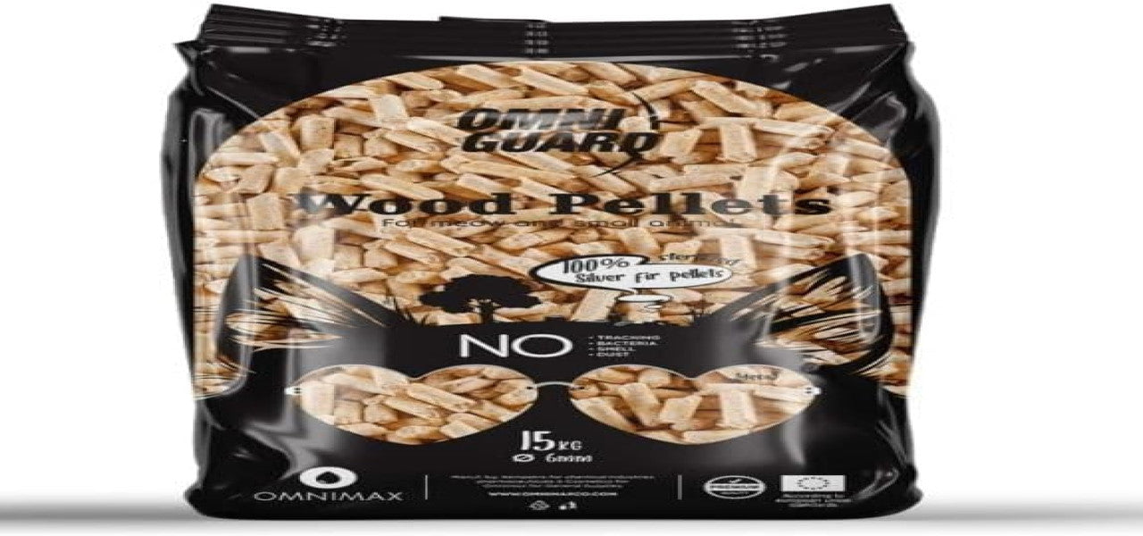 Omni Guard wood pellets cat litter