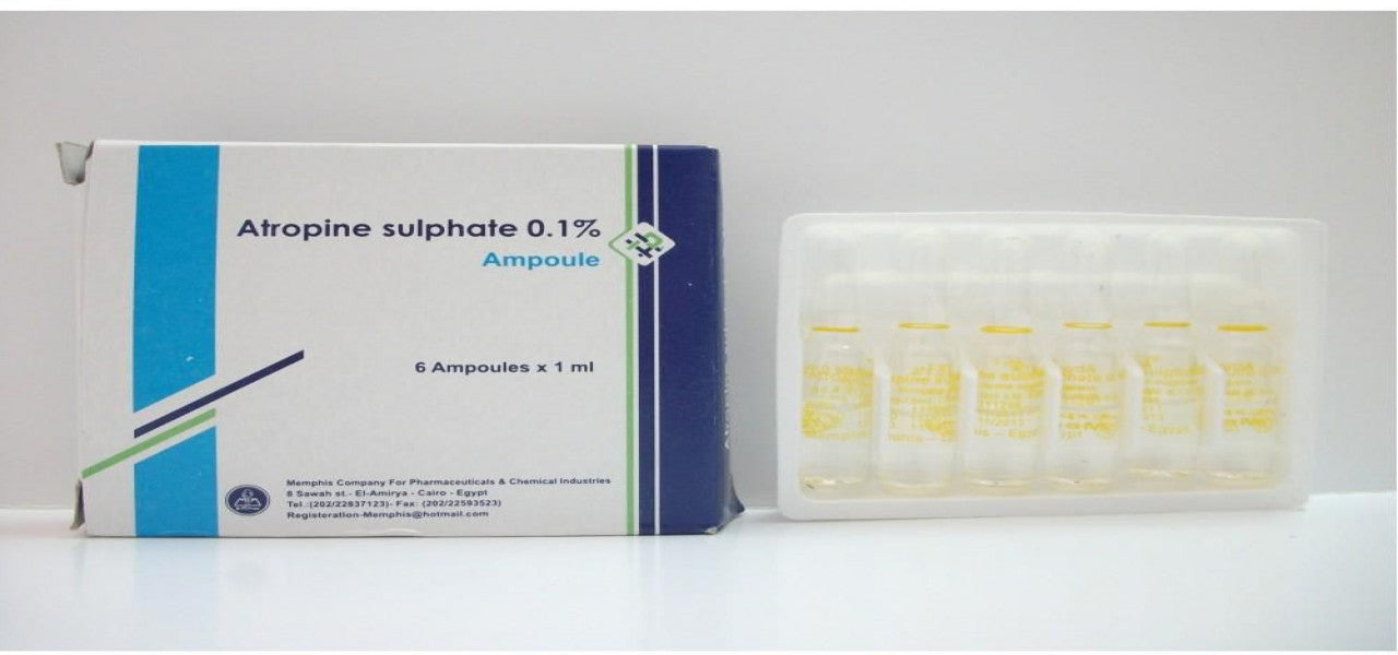 ATROPINE SULPHATE 0.1% 6 AMP.